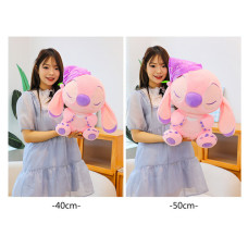 STITCH ROSADO 50CM DORMILON CON GORRO COD PELUCHE243B