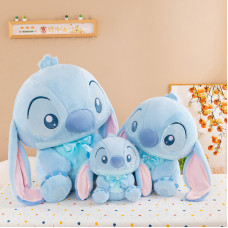 STITCH AZUL CLARO SENTADO 45CM COD PELUCHE132B