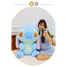 STITCH AZUL CLARO 50CM DORMILON CON GORRO COD PELUCHE244B