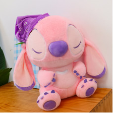 STITCH ROSADO 40CM DORMILON CON GORRO COD PELUCHE243A