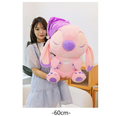 STITCH ROSADO 60CM DORMILON CON GORRO COD PELUCHE243C