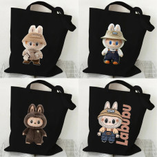 LABUBU CARTERA NEGRA SIN CIERRE 40*35 COD BL513