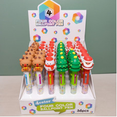 NAVIDAD LAPICERO 4 COLORES X 36 COD QM882D