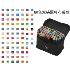 MARCADORES DOBLE PUNTA PERMANENTE 80 PIEZAS COD T80