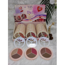 SAS BY USHAS RUBOR SOMBRA 3IN1 X 24 COD SAF005