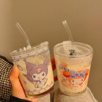 SANRIO VASO VIDRIO CON PITILLO 350ML COD TER64